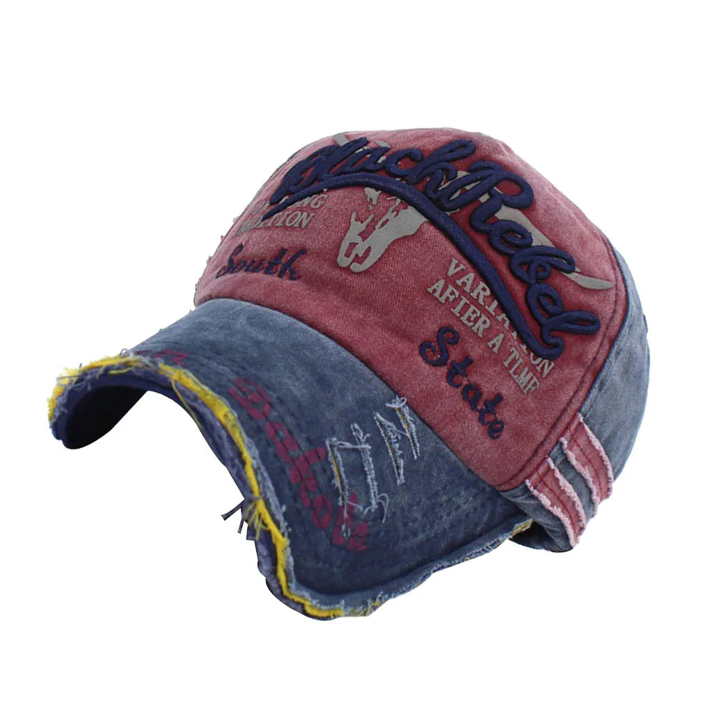 Retro Canvas Baseball Cap Hat For Women Men Vintage Dad Hat Letter Outdoor Sports Caps Hip Hop Hats