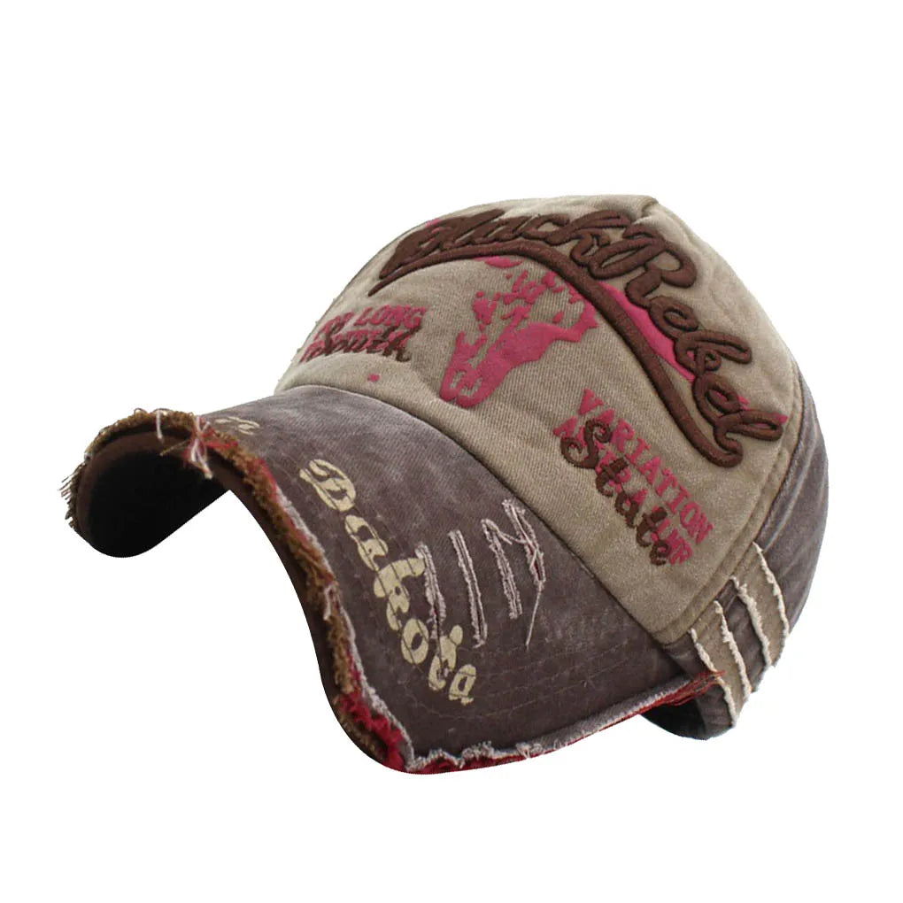 Retro Canvas Baseball Cap Hat For Women Men Vintage Dad Hat Letter Outdoor Sports Caps Hip Hop Hats