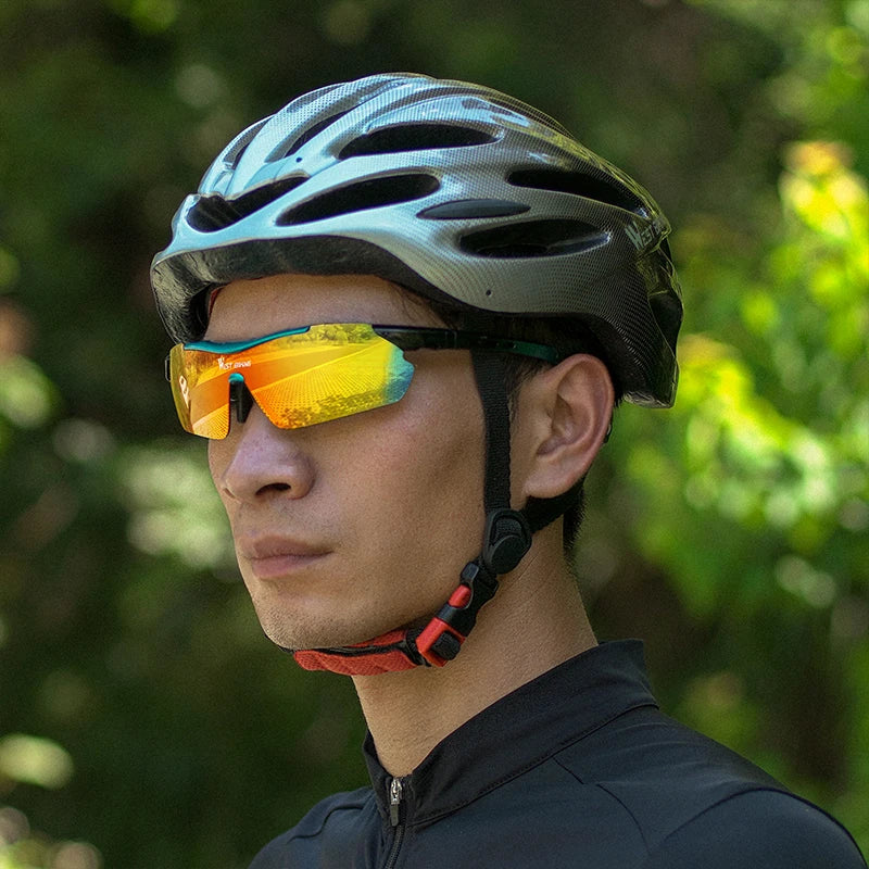 WEST BIKING Cycling Glasses Polarized Glasses 5 lens Outdoor Bicycle Sunglasses MTB Road Bike Ciclismo Men Women Cycling Eyewear