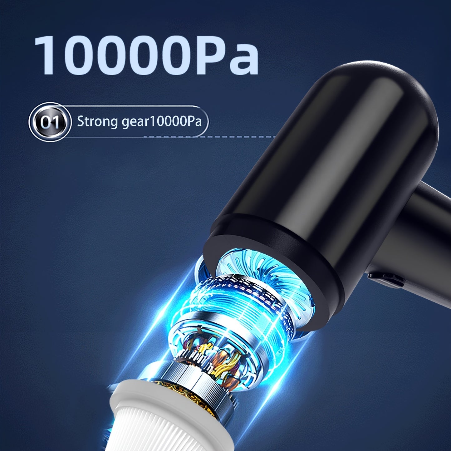 Wireless Handheld High Suction Mini Car Vacuum Cleaner Cordless 10000PA Suction Lightweight Vacuum For Home & Car (ComesWith Battery)