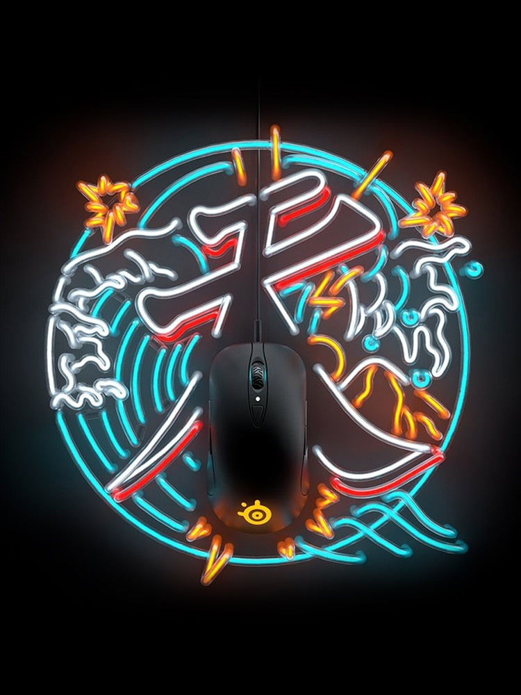 SteelSeries Sensei Ten Gaming Mouse 18,000 CPI TrueMove Pro Optical Sensor 8 Buttons Mechanical Switches RGB Lighting