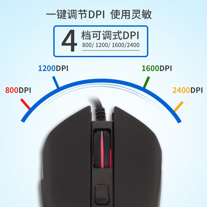 USB-C mute colorful luminous mouse for type C notebook computer mouse gaming mouse