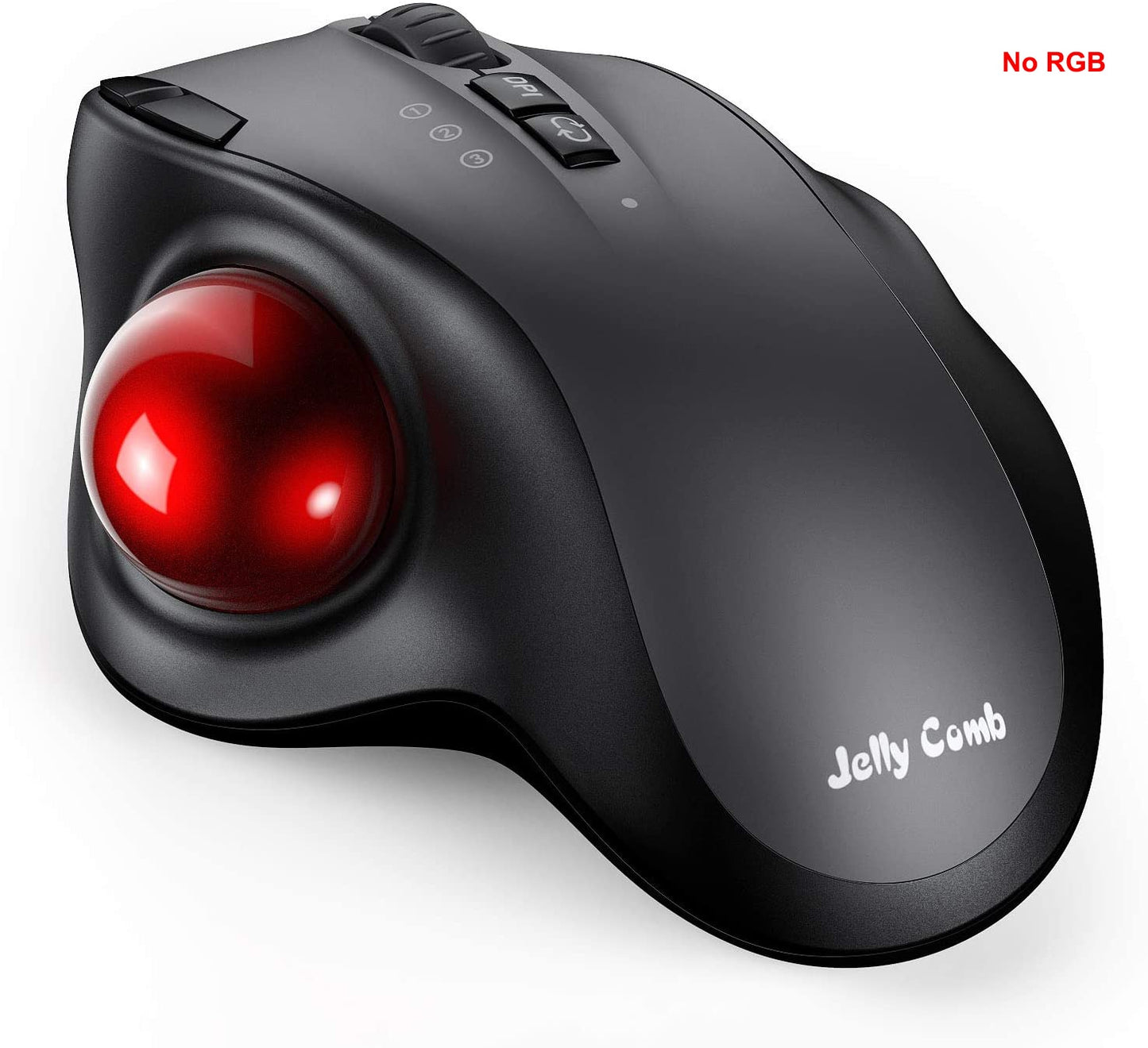Jelly Comb Bluetooth+2.4G Trackball Mouse Wireless Rechargeable Gaming Mouse for Gamer Mac Thumb Control Mouse