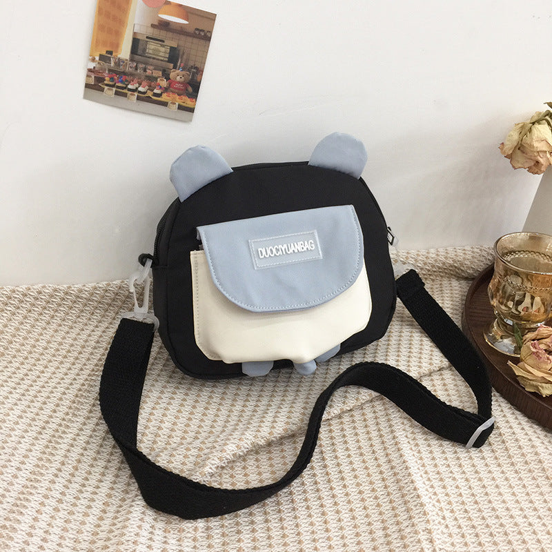 Summer Cute Japanese College Style Cartoon Bear Soft Girl Student Messenger Bag