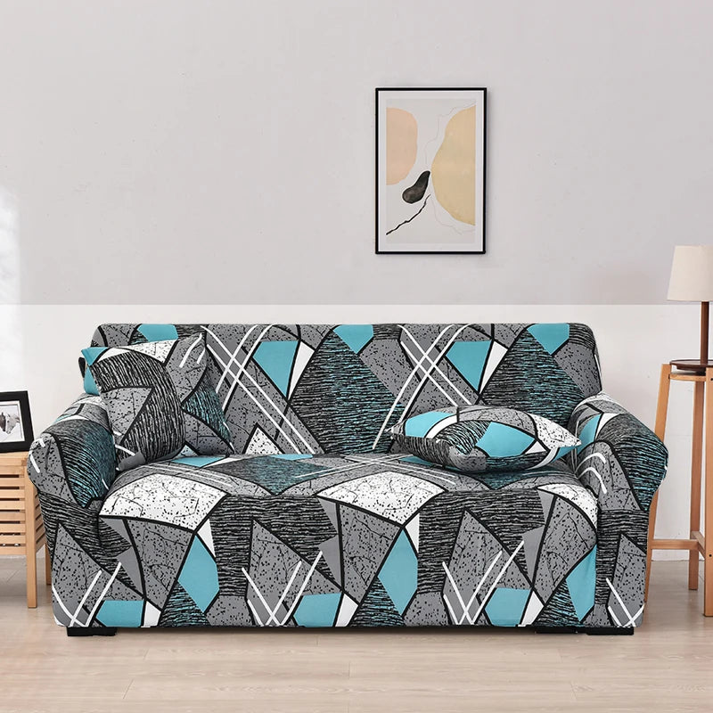 Elastic Sofa Covers for Living Room Sofa Cover Geometric Couch Cover Pets Corner L Shaped Chaise Longue Sofa Slipcover 1PC