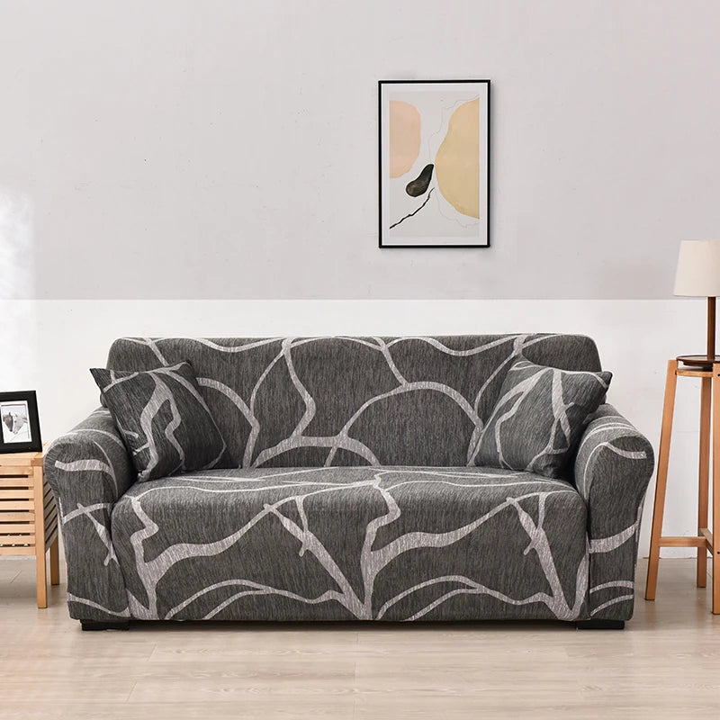 Elastic Sofa Covers for Living Room Sofa Cover Geometric Couch Cover Pets Corner L Shaped Chaise Longue Sofa Slipcover 1PC