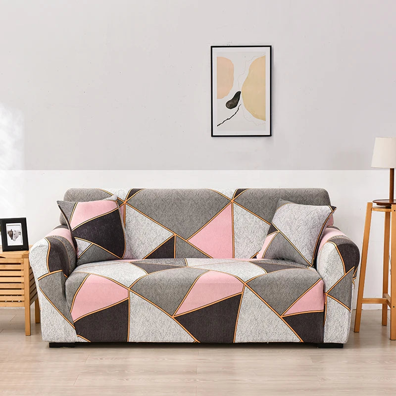 Elastic Sofa Covers for Living Room Sofa Cover Geometric Couch Cover Pets Corner L Shaped Chaise Longue Sofa Slipcover 1PC