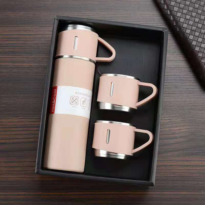 1pc Business Thermal Mug, 304 Stainless Steel Gift Set, Stainless Steel Tea Cup, Car Double Layer Stainless Steel Water Cup