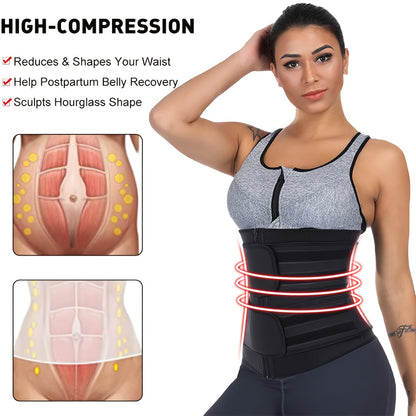 Order A Size Up, Breathable Neoprene Waist Trainer Trimmer Belt, Body Shapewear For Women
