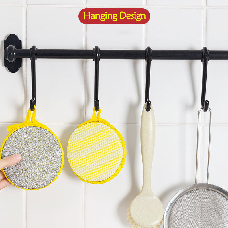 5/10pcs, Double Side Dishwashing Sponge Pan Pot Dish Wash Sponges Household Cleaning Tools Kitchen Tableware Dish Washing Brush