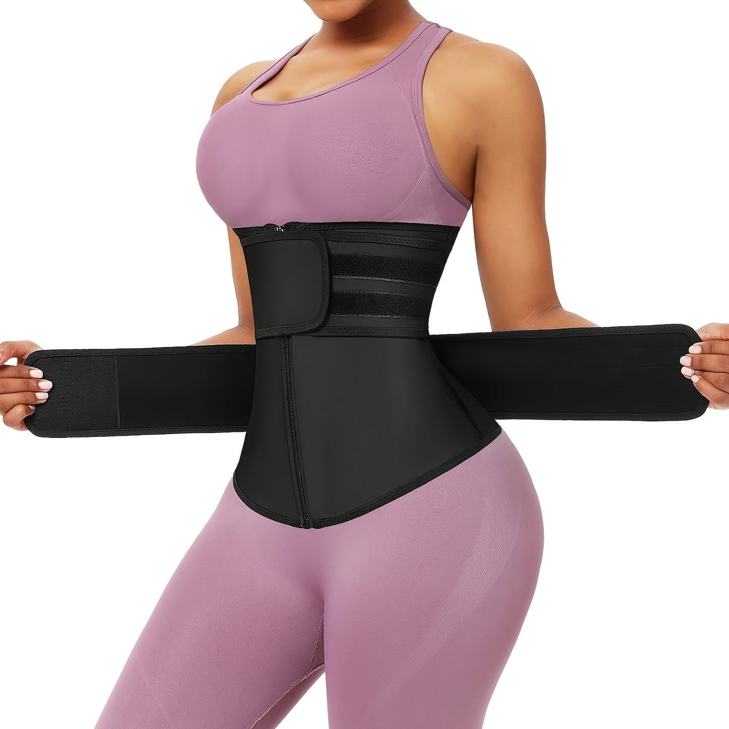 Order A Size Up, Breathable Neoprene Waist Trainer Trimmer Belt, Body Shapewear For Women