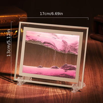 Flow Sand Painting Creative Gift Decompression Art Sand Leaf